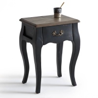 Прикроватный Столик с 1 ящиком Janel единый размер черный LA REDOUTE INTERIEURS  фото, kupilegko.ru